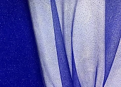 Ткань фатин с блестками васильковый ш 1,5 (пэ 100%)