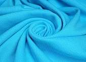 Ткань трикотаж кашкорсе св.бирюзовый ш 1,15 (хлопок 97% эл 3%) Ткань трикотаж кашкорсе св.бирюзовый ш 1,15 (хлопок 97% эл 3%)