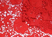 Ткань кружевное полотно крупное красный ш 1,3 (пэ 100%) Ткань кружевное полотно крупное красный ш 1,3 (пэ 100%)
