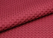 Ткань вафельное полотно бордовый ш 1,55 (хлопок 100%) Ткань вафельное полотно бордовый ш 1,55 (хлопок 100%)