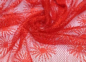 Ткань кружевное полотно одуванчик красный ш 1,4 (пэ 100%) Ткань кружевное полотно одуванчик красный ш 1,4 (пэ 100%)