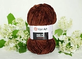 Пряжа Yarn Art Dolce шоколад (100гр 120м) (микро пэ100%) Пряжа Yarn Art Dolce шоколад (100гр 120м) (микро пэ100%)