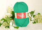 Пряжа Подмосковная зеленая бирюза (100гр 250м) (шерсть 50% акрил 50%) 
