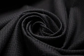 Ткань костюмная однотон. черный ш 1,38 (хлопок 96%  эл 4%)