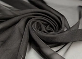 Ткань шифон POLY черный ш 1,5 (пэ 100%) Ткань шифон POLY черный ш 1,5 (пэ 100%)