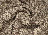 Ткань пальтовая джерси коричнево-бежевый ш 1,5 (шерсть 76% эластан 3% акрил 22%)