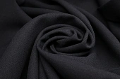 Ткань костюмная однотонный черный ш 1,4 (шерсть 100% ) Ткань костюмная однотонный черный ш 1,4 (шерсть 100% )