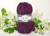 Пряжа Alize мегафил баклажановый   (100гр 55м) (акрил 75% шерсть 25%) 