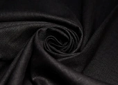 Плательная однотон. черный 2 ш 1,4 (лен 37% вискоза 60% эл 3%) Плательная однотон. черный 2 ш 1,4 (лен 37% вискоза 60% эл 3%)