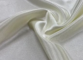 Ткань креп-сатин однотон. айвори ш 1,5 (пэ 100%)