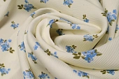 Ткань плательная цветы молочный ш 1,5 (пэ 100%)