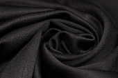 Ткань костюмная однотон. черный ш 1,5 (вискоза 47% пэ 50% эл 3% ) 