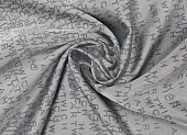 Ткань подкладочная буквы серый ш1,4 (вискоза 48% пэ 52%) Ткань подкладочная буквы серый ш1,4 (вискоза 48% пэ 52%)