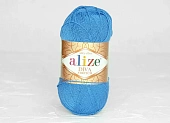 Пряжа Alize Diva stretch ярко-голубой (100гр 400м) (эластик 8% микрофибра  92% ) 