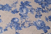 Ткань лен цветы голубой ш 1,5 (лен 30% хлопок 70%) Ткань лен цветы голубой ш 1,5 (лен 30% хлопок 70%)