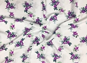 Ткань плательная цветы синий ш 1,5 (вискоза 100%) Ткань плательная цветы синий ш 1,5 (вискоза 100%)