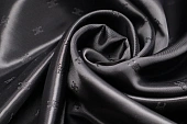 Ткань подкладочная жаккард Chan черный ш 1,45 (вискоза 45% пэ 55%) Ткань подкладочная жаккард Chan черный ш 1,45 (вискоза 45% пэ 55%)