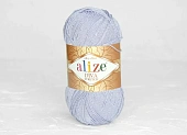 Пряжа Alize Diva stretch лаванда (100гр 400м) (эластик 8% микрофибра  92% ) 