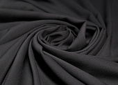 Ткань креп черный ш 1,5 (пэ 97% эл 3%)