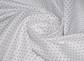 Ткань сорочечная горох белый ш 1,45 (хлопок 100%) Ткань сорочечная горох белый ш 1,45 (хлопок 100%)