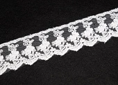 Кружево сетка молочный 5-7 см (пэ 100%)