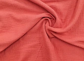 Ткань муслин красно-кирпичный ш 1,35( хлопок 100%) Ткань муслин красно-кирпичный ш 1,35( хлопок 100%)