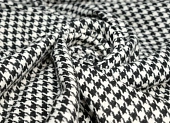 Ткань пальтовая лапка черно-белый ш 1,5 (шерсть 30% пэ 70%)