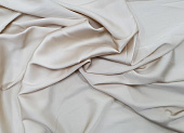 Ткань шелк однотон.молочный ш 1,5 (эл 3% пэ 97%) Ткань шелк однотон.молочный ш 1,5 (эл 3% пэ 97%)