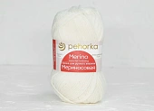 Пряжа Пехорка Мериносовая белый (100гр 200м) (мериносовая шерсть 50% акрил 50%) Пряжа Пехорка Мериносовая белый (100гр 200м) (мериносовая шерсть 50% акрил 50%)