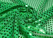 Ткань с пайетками декоративная зеленый ш 1,15 (пэ 100%) Ткань с пайетками декоративная зеленый ш 1,15 (пэ 100%)