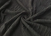 Ткань трикотаж черный ш 1,3 (хлопок 30% пэ 70%)
