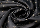 Ткань подкладочная принт вензеля черный ш 1,5 (вискоза 100%) Ткань подкладочная принт вензеля черный ш 1,5 (вискоза 100%)