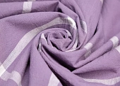Ткань уваренный хлопок клетка сиреневый ш 2,5 (хлопок 100%) 