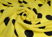 Ткань шелк горох крупный желтый ш 1,5 (пэ 100%) Ткань шелк горох крупный желтый ш 1,5 (пэ 100%)