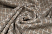 Ткань пальтовый клетка бежево-серый ш 1,5 (вискоза 20% пэ 80%) Ткань пальтовый клетка бежево-серый ш 1,5 (вискоза 20% пэ 80%)