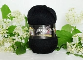 Пряжа Наша деревенька черный (100гр 200м) (шерсть 100%) 