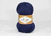 Пряжа Alize cashmira т.синий (100гр 300м) (шерсть 100%)