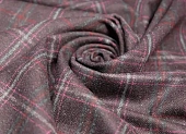 Ткань костюмная твид клетка бордовый ш 1,5 (шерсть 80% пэ 20%) Ткань костюмная твид клетка бордовый ш 1,5 (шерсть 80% пэ 20%)