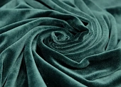 Ткань велюр однотон. изумруд ш 1,45 (пэ 92% эл 8%)