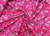 Ткань плательная принт малиновый ш 1,5 (хлопок 100%) Ткань плательная принт малиновый ш 1,5 (хлопок 100%)