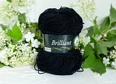 Пряжа Brilliant черный (100гр 380м) (шерсть ластер 45% акрил 55%) Пряжа Brilliant черный (100гр 380м) (шерсть ластер 45% акрил 55%)