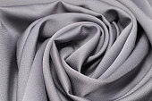 Ткань костюмно-плательная однотон. креп серый ш 1,5 ( пэ 100%)