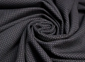 Ткань костюмно-плательная точки черный ш 1, 4 (вискоза 42% эл 4% пэ 54%) Ткань костюмно-плательная точки черный ш 1, 4 (вискоза 42% эл 4% пэ 54%)