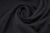 Ткань плательная дождик черный ш 1,5 (вискоза 100%) Ткань плательная дождик черный ш 1,5 (вискоза 100%)