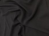 Ткань плательная однотон. черный ш 1,5 (вискоза 100%) Ткань плательная однотон. черный ш 1,5 (вискоза 100%)