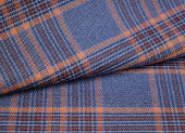 Ткань костюмная клетка сине-горчичный ш 1,55 (шерсть 65% пэ 35%) Ткань костюмная клетка сине-горчичный ш 1,55 (шерсть 65% пэ 35%)
