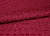 Ткань костюмно-плательная полоска двойная красныйш 1,5 (вискоза 33% пэ 67%)