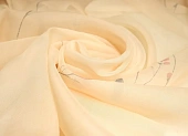 Ткань вуаль цветы песочно-молочный ш 1,5 (пэ 100%) Ткань вуаль цветы песочно-молочный ш 1,5 (пэ 100%)