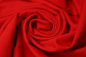 Ткань трикотаж джерси однотон. красный  ш 1,5 (вискоза 54% тенсель 30% нейлон 3%  эл 3%)
