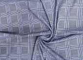 Ткань плательная клетка голубо-серый ш 1,5 (вискоза 70% эл 3% пэ 27%) Ткань плательная клетка голубо-серый ш 1,5 (вискоза 70% эл 3% пэ 27%)